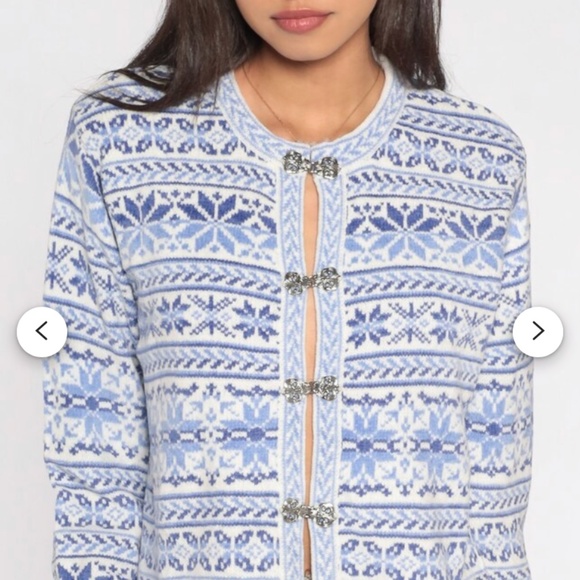 Croft& Barrow Nordic snowflake sweater.‎ Worn 2x - Picture 1 of 7